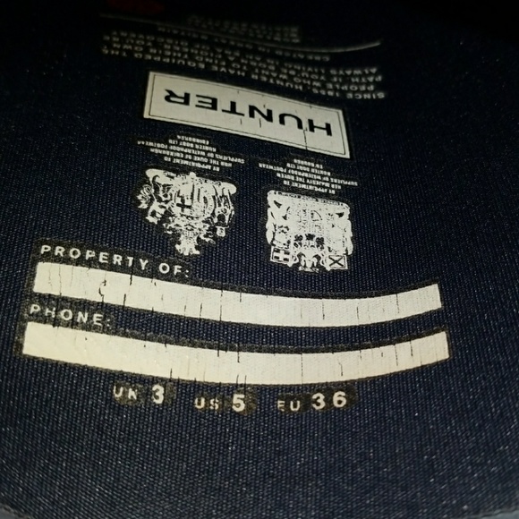 Hunter Black Original Tall Matte Boots size 5 - Picture 3 of 3